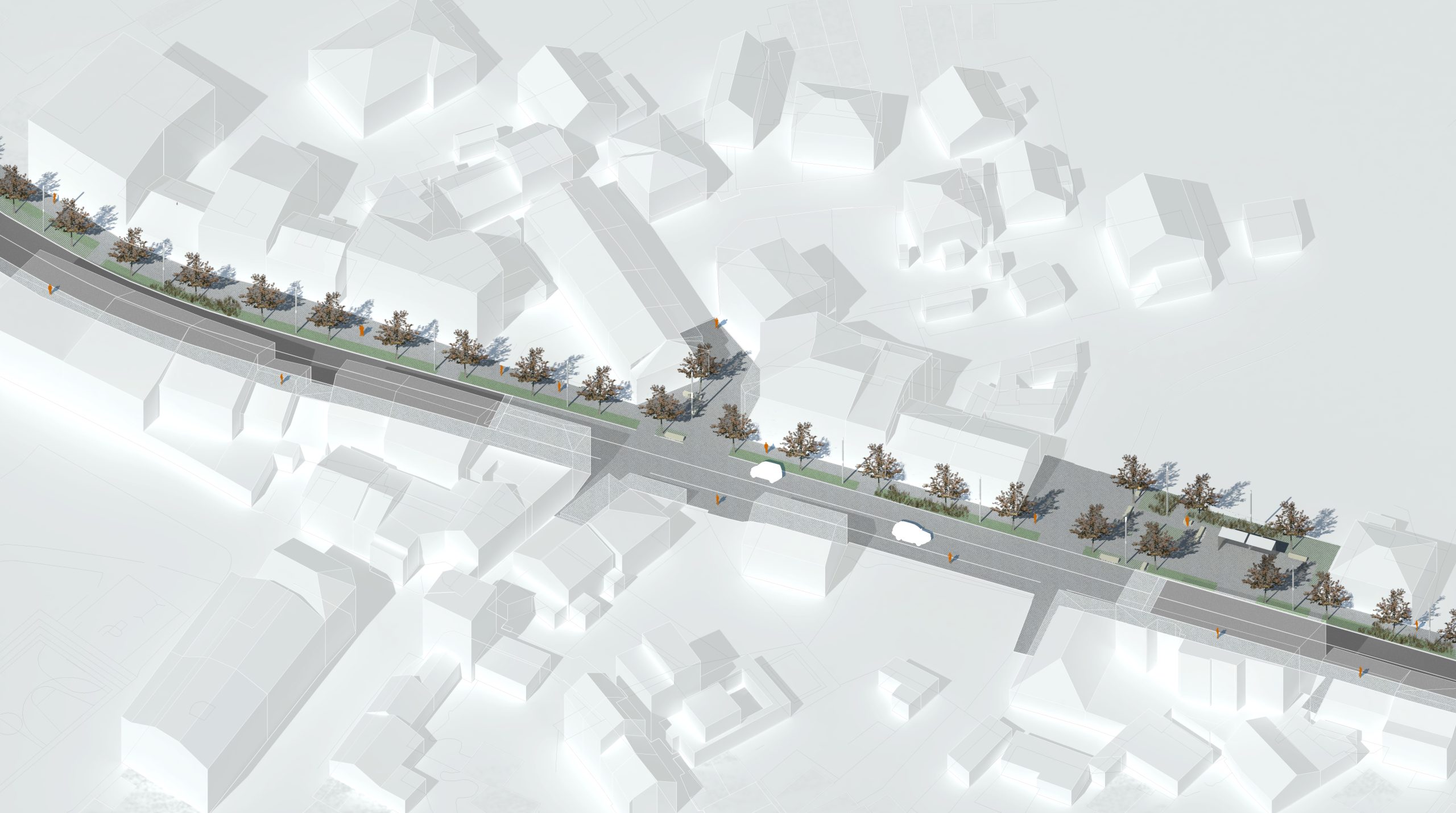 Estudio para la integración urbana de la AC-305 en Palmeira a la AXI